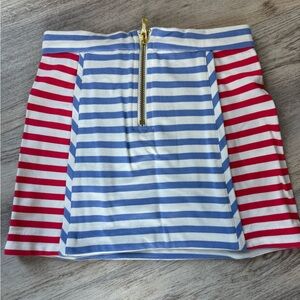 Kate spade red, white and blue zip up skirt.